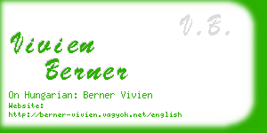 vivien berner business card